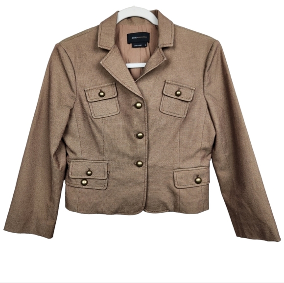 BCBGMaxAzria Bronze Metallic Blazer Jacket Women's Size Small - Picture 1 of 10